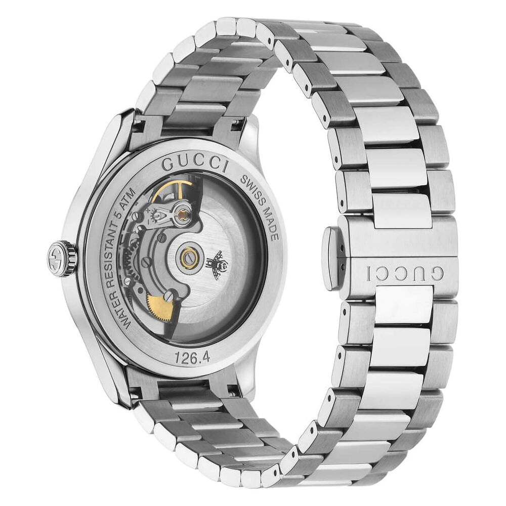 Gucci G-Timeless 38mm Silver Dial Steel Case Bracelet Watch image number 1