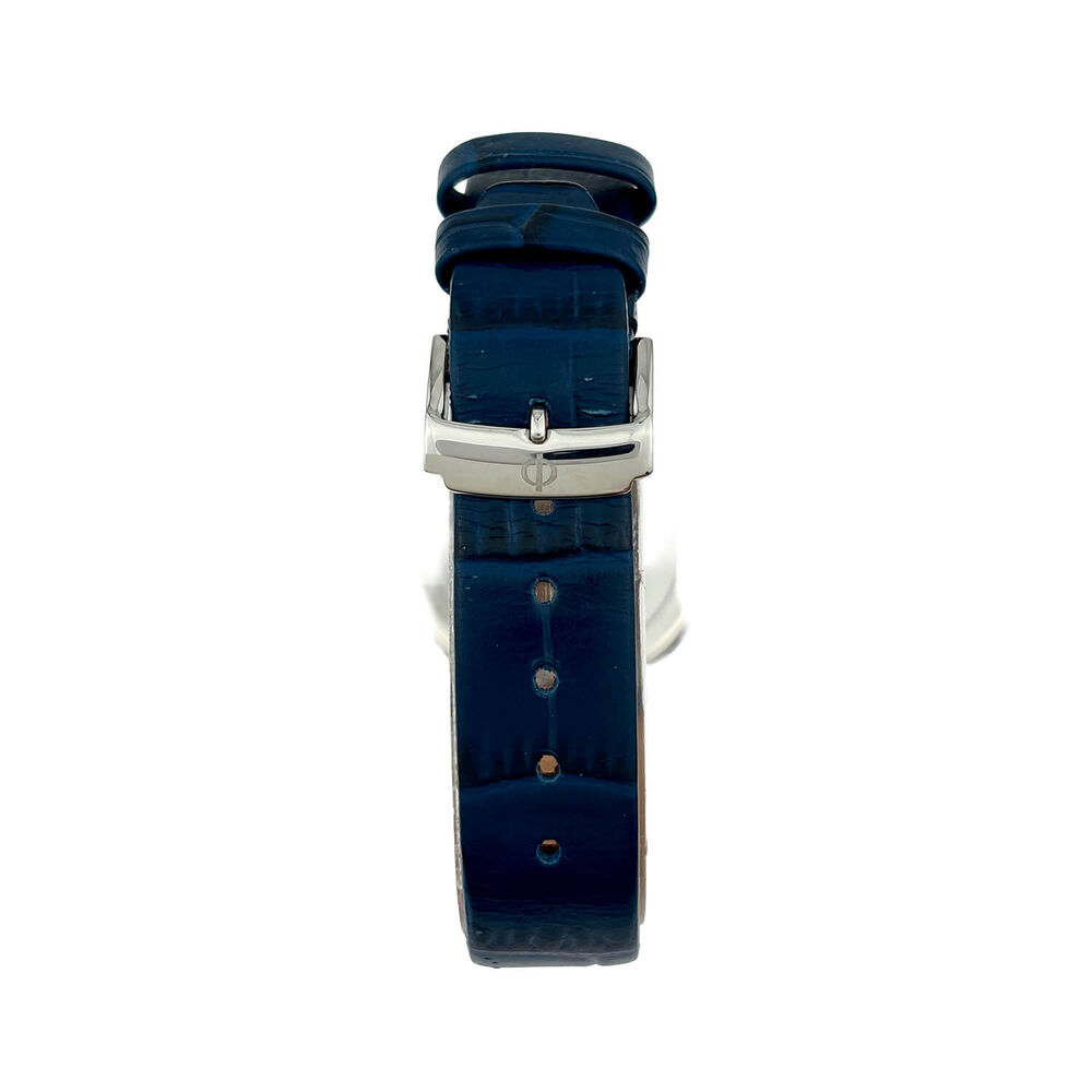 Pre-Owned Baume & Mercier Classima 31mm White Dial Blue Leather Strap Watch image number 3