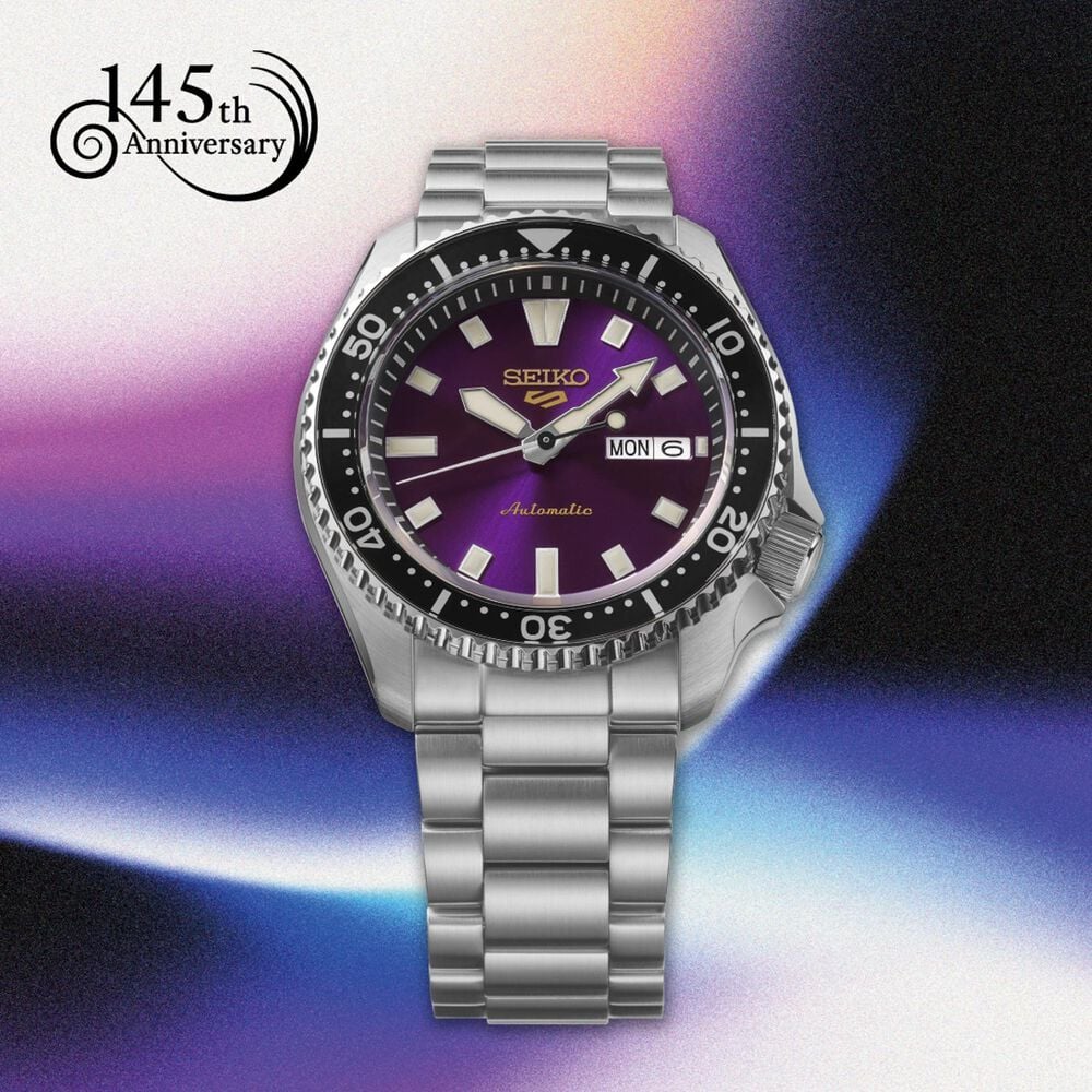 Seiko 145th Anniversary Seiko 5 Sports SKX Limited Edition Edo Purple Watch