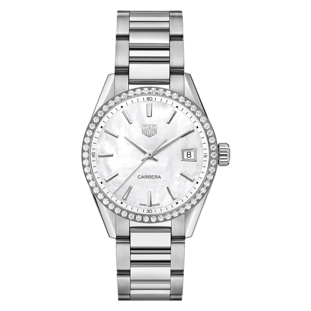 TAG Heuer Carrera Diamond Bezel & Pearl 36mm Ladies' Watch