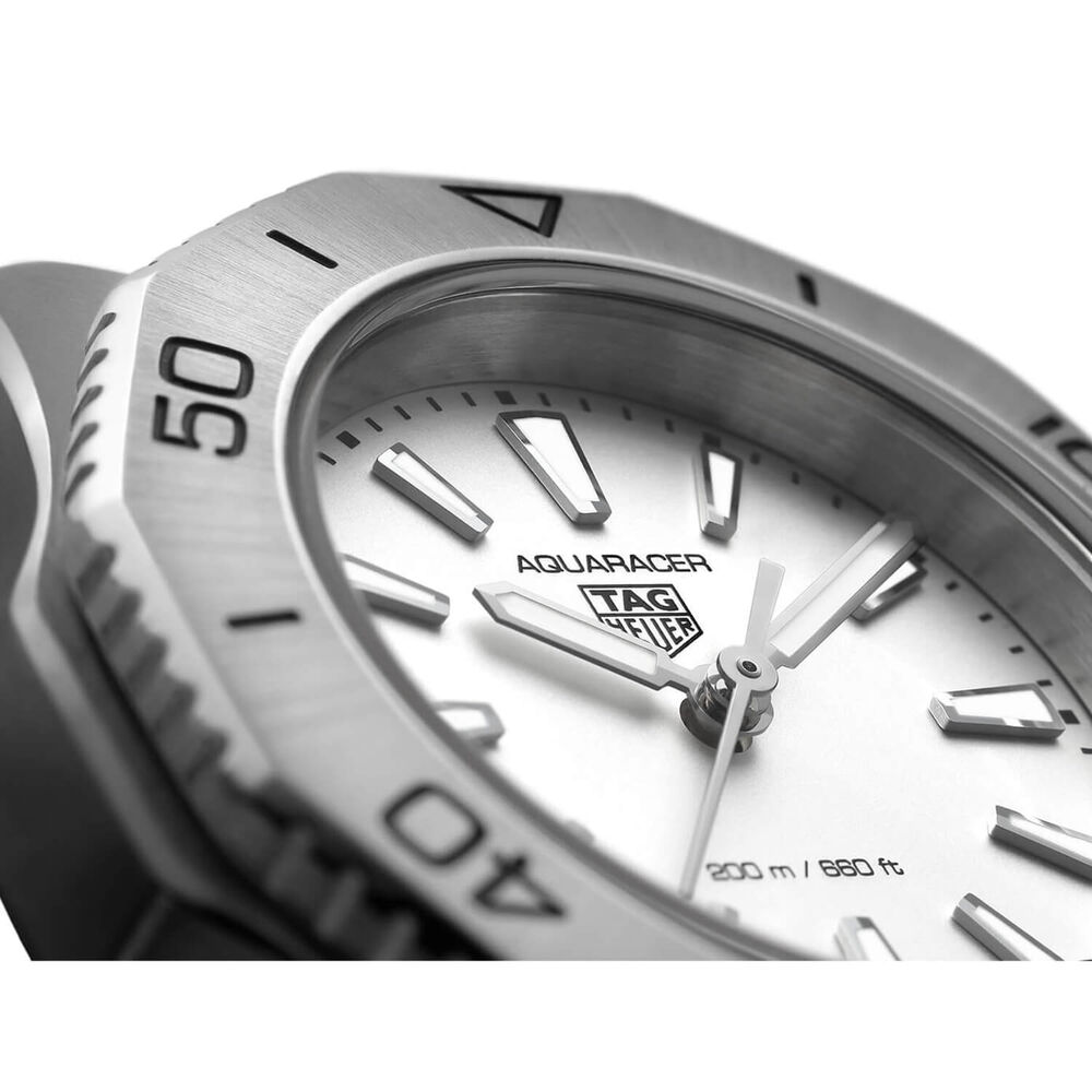 TAG Heuer Aquaracer Professional 200 Quartz 30mm Silver Dial Steel Case Bracelet Watch image number 6