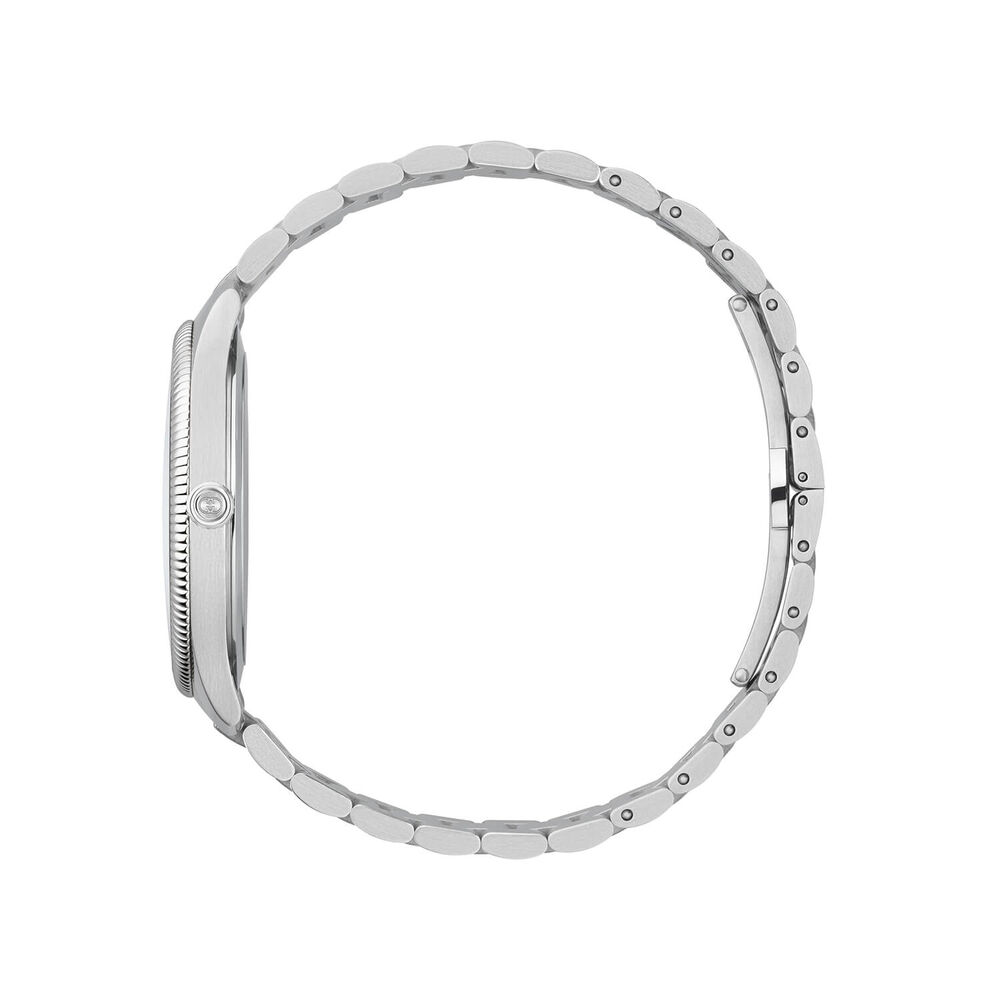 Gucci G-Timeless 38mm Gold Plated Dial Stainless Steel Bracelet Watch