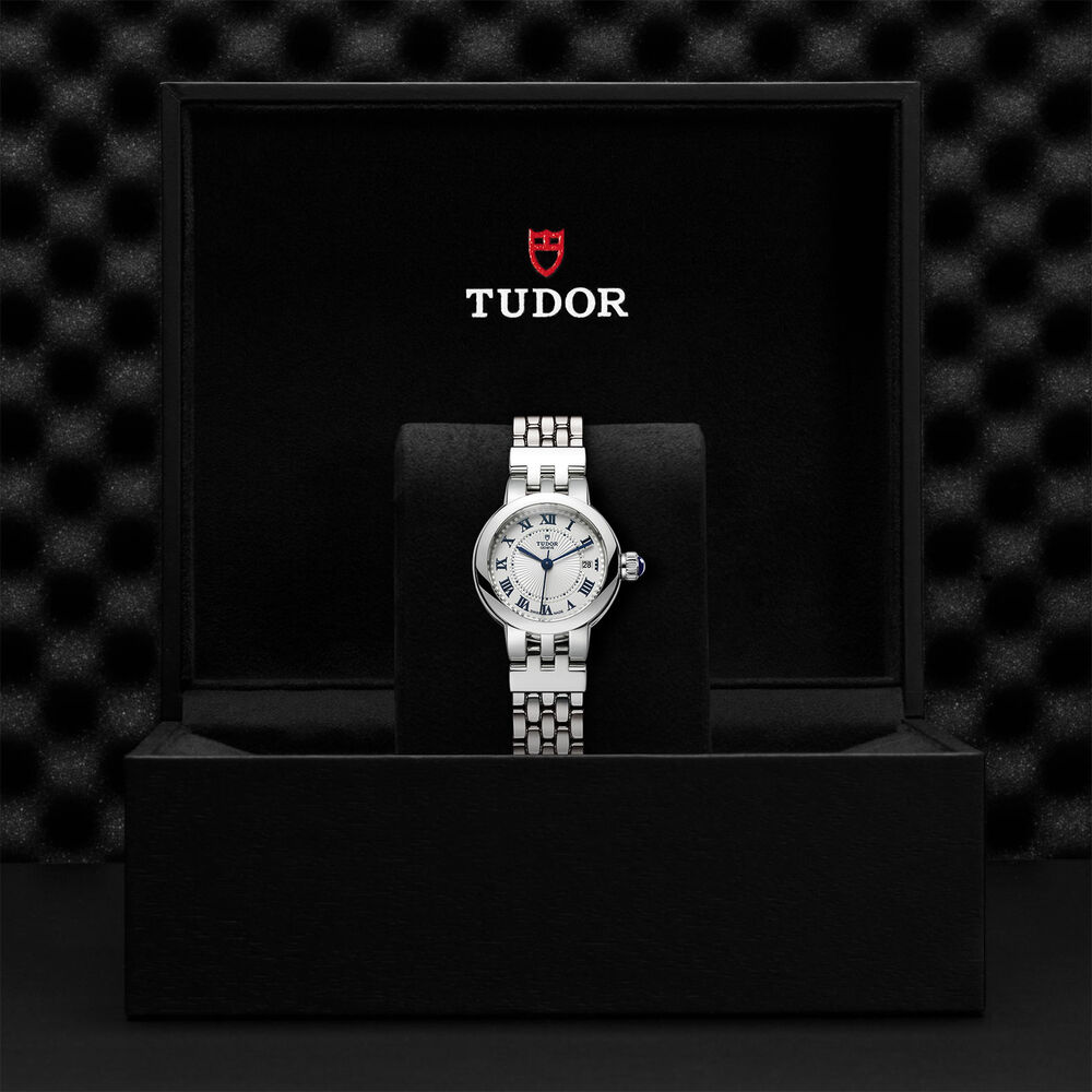 Tudor Clair de Rose 26mm White Dial Steel Bracelet Ladies' Watch image number 4
