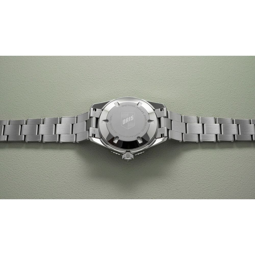 Pre-Owned Divers Sixty-Five &lsquo;Cotton Candy&rsquo; 38mm Green Dial Steel Bracelet Watch