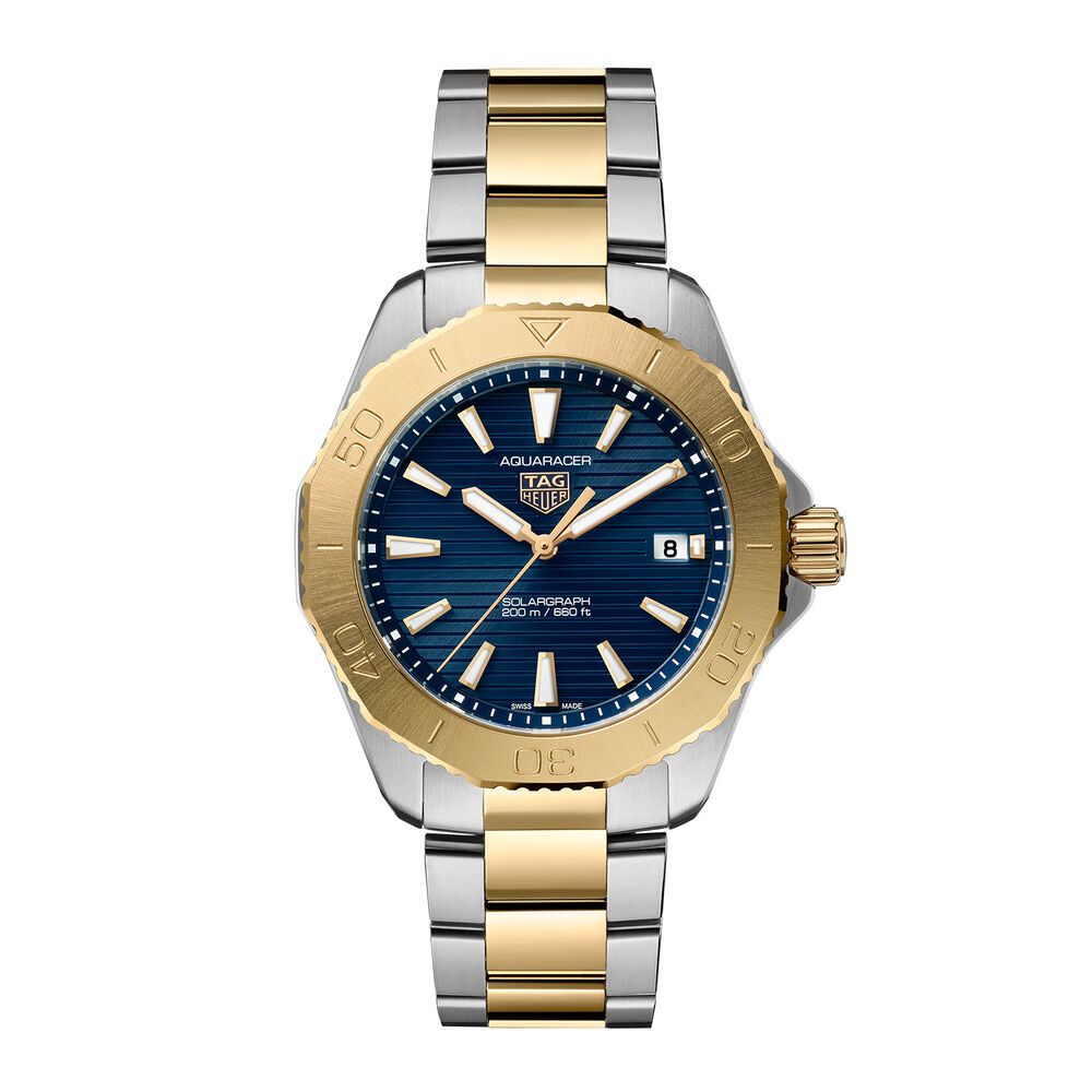 TAG Heuer Aquaracer Professional 200 Solargraph 40mm Blue Dial Bracelet Watch image number 0