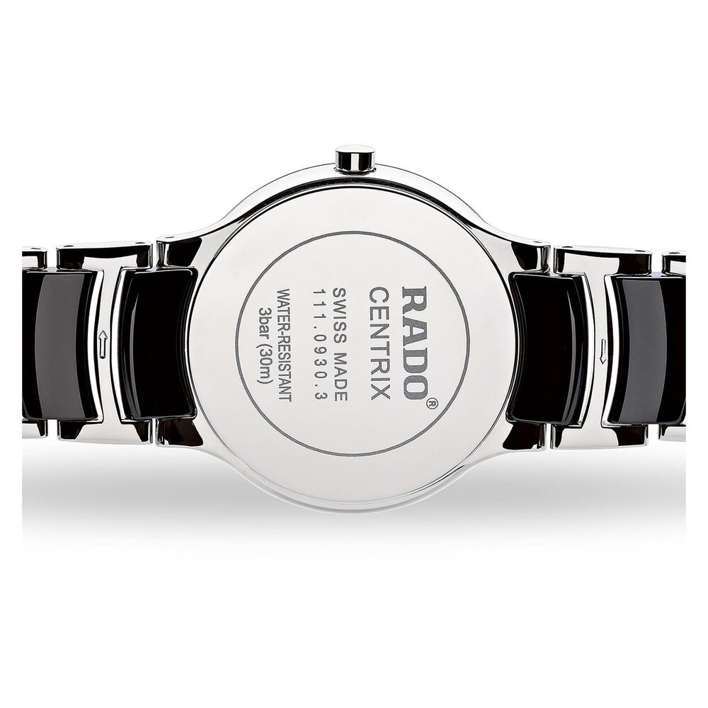 Rado Centrix Ladies' Diamond Dial Ceramic Stainless Steel Bracelet Watch image number 2