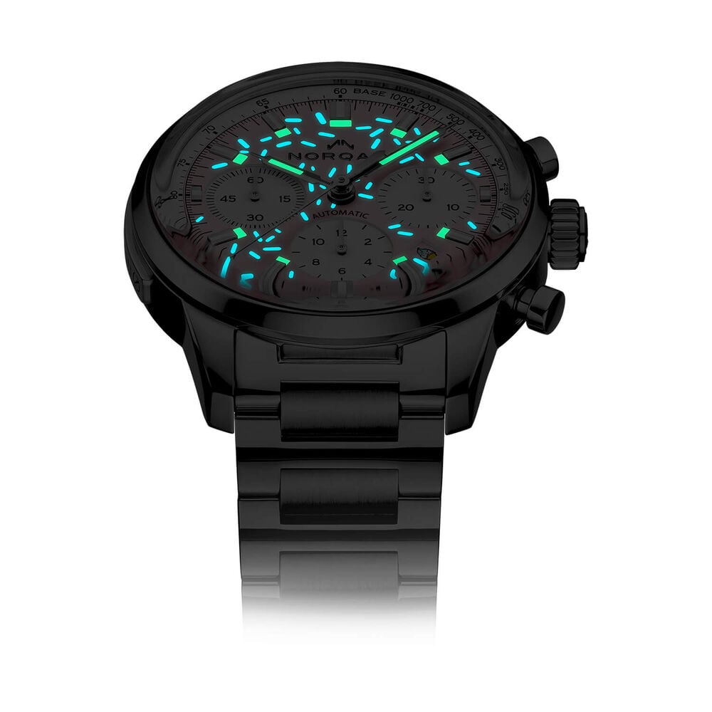 NORQAIN Freedom Chrono Enjoy Life 'Sprinkles' Special Edition 40mm Pink Dial Bracelet Watch