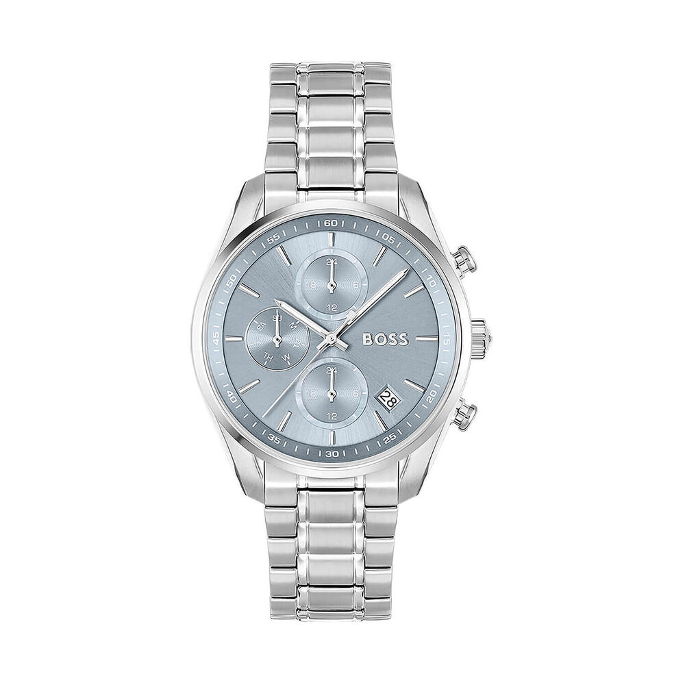 BOSS Grand Tour 38mm Blue Dial Stainless Steel Bracelet Watch