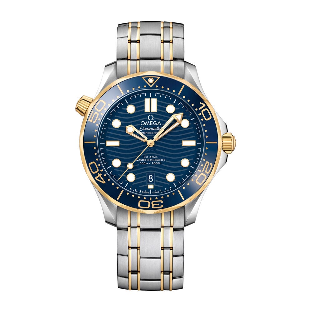 Omega Seamaster Blue Dial Steel and Gold Men's Watch image number 0