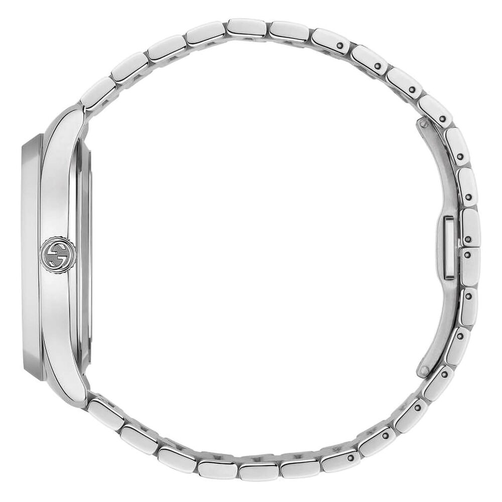 Gucci G-Timeless 38mm Golden Dial Steel Case Bracelet Watch image number 2