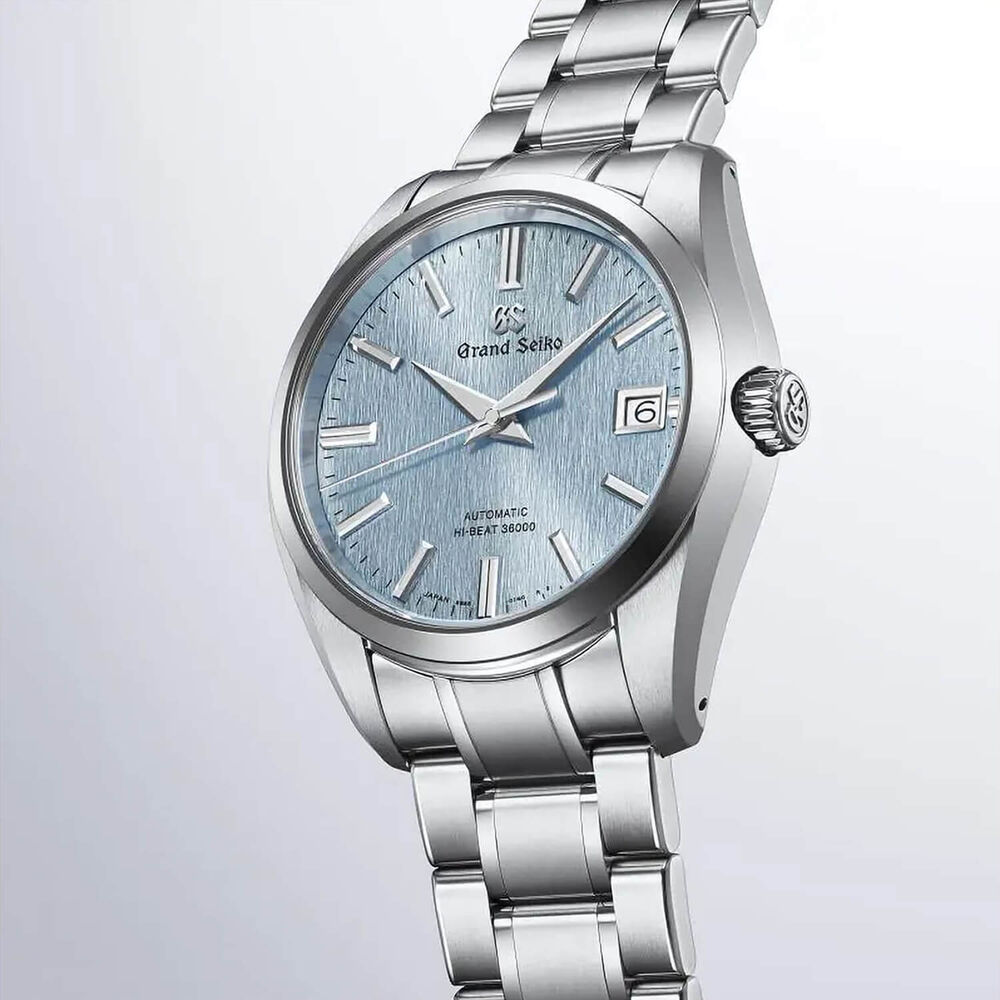 Grand Seiko ‘Icefall’ Hi-Beat 1998 Revival in Titanium 40mm Blue Dial Bracelet Watch image number 2