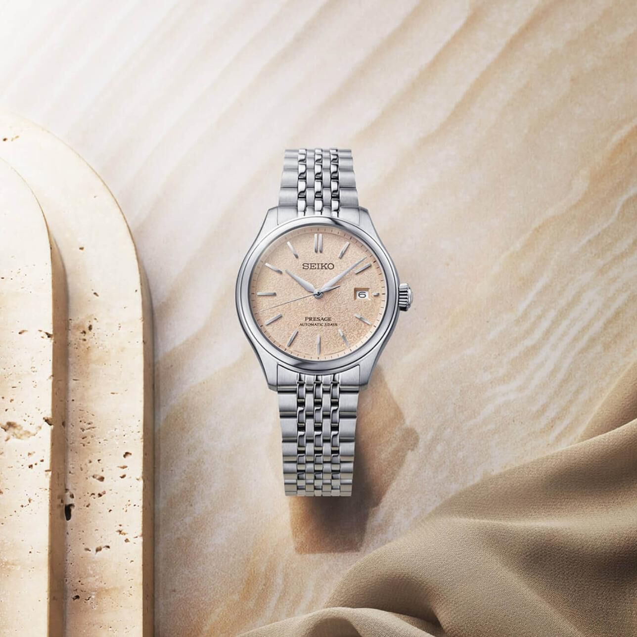 Seiko Presage Classic Series Araigaki 40mm Dial Steel Bracelet Watch