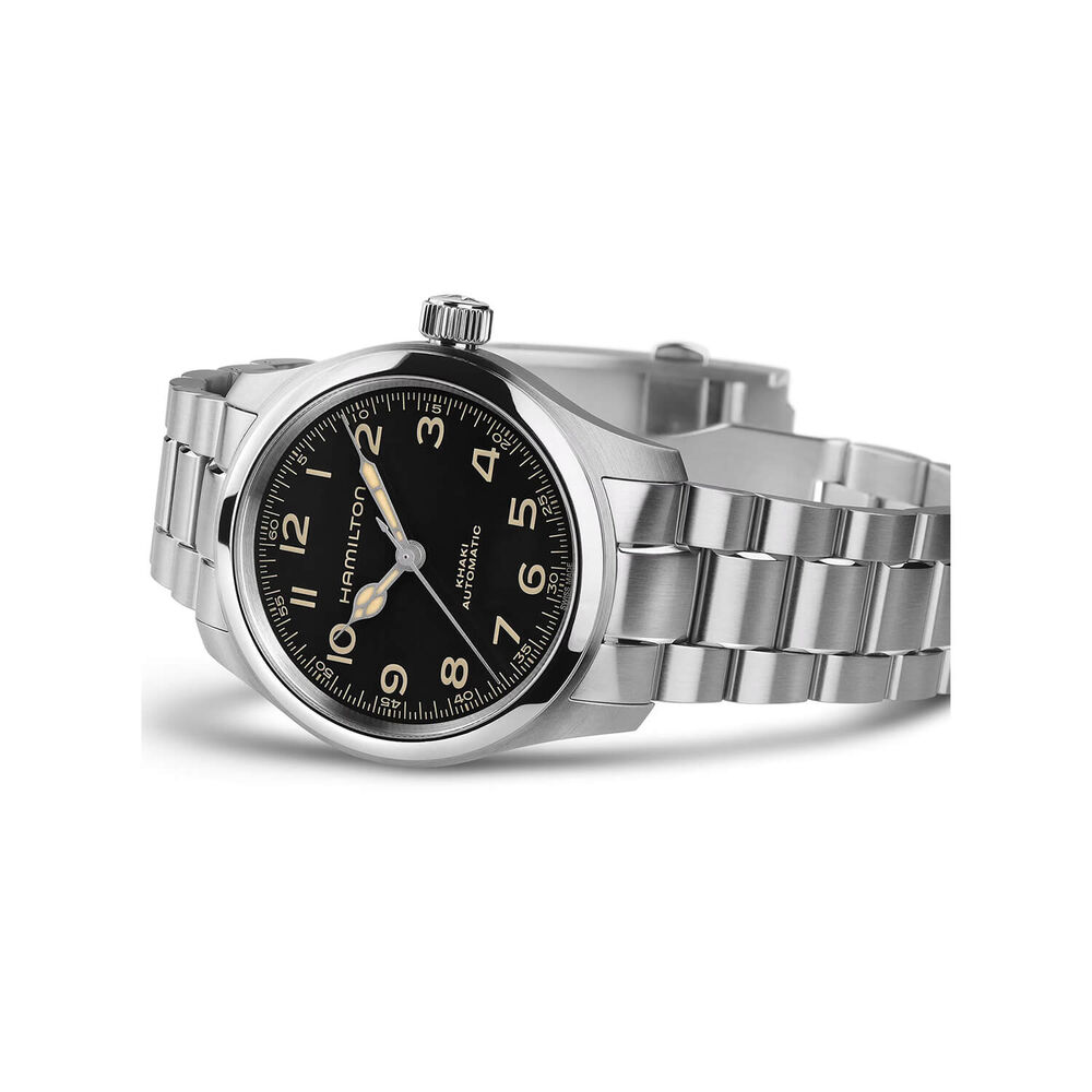 Hamilton Khaki Field Murph 38mm Black Dial Steel Case & Bracelet Watch image number 2