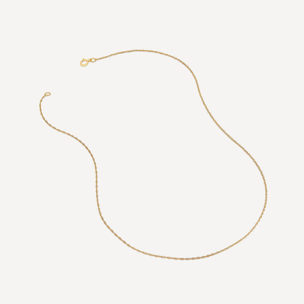 9ct Yellow Gold 0.04 Carat Diamond Set Heart Pendant image number 2