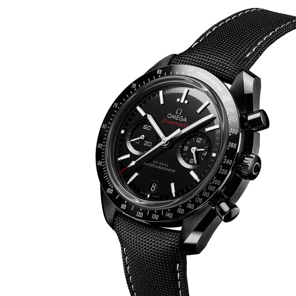 OMEGA Speedmaster Dark Side of The Moon 44.25mm Black & White Dial Fabric Strap Watch