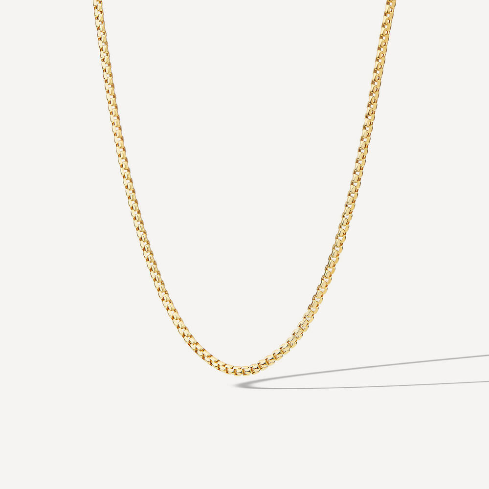 9ct Yellow Gold Belcher Necklet image number 1