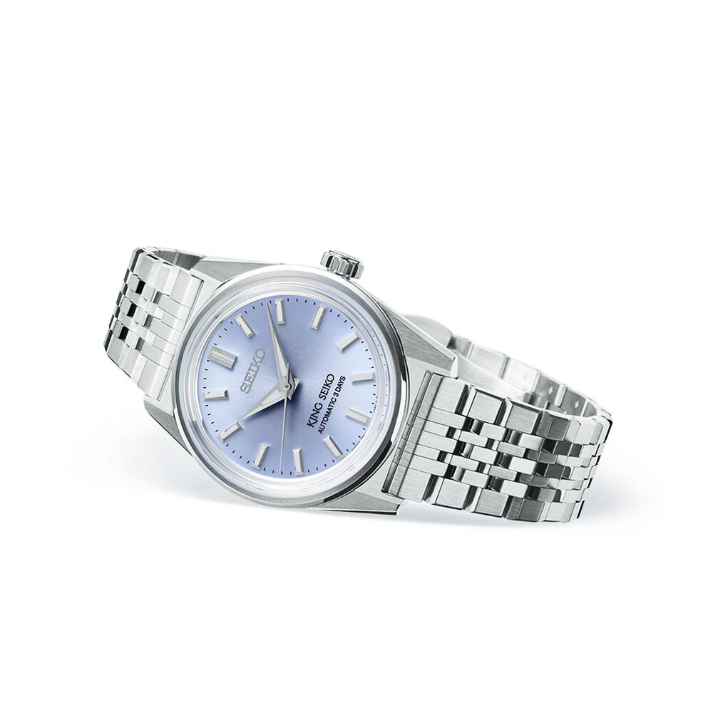 King Seiko KSK 6R Preppy Blue 36mm Dial Stainless Steel Bracelet Watch image number 2