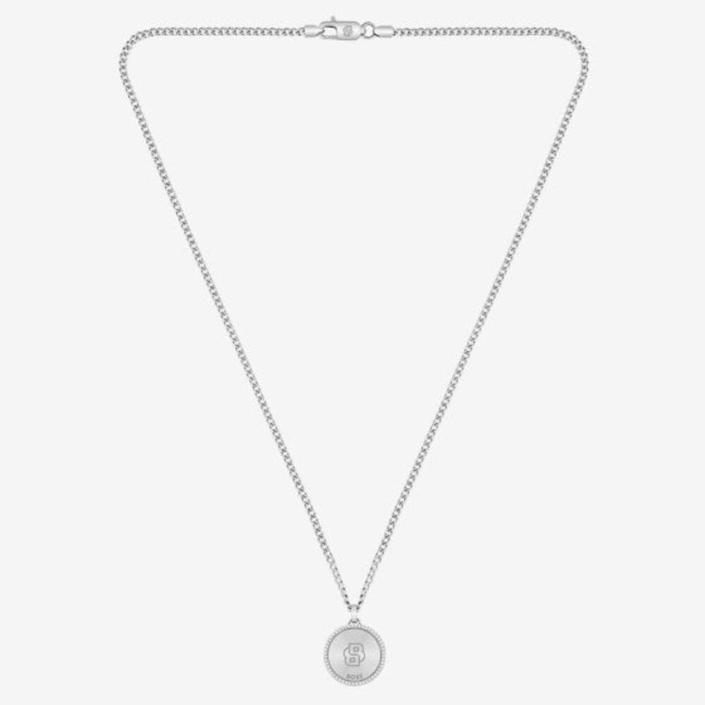 BOSS North Star Pendant Stainless Steel Necklace image number 1