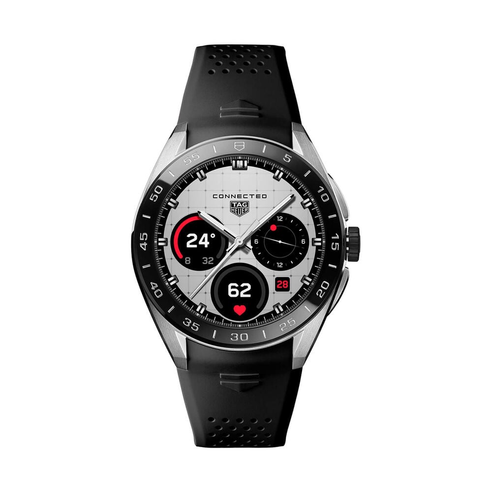 TAG Heuer Connected Calibre E5 45mm Dial Black Rubber Strap Watch image number 0