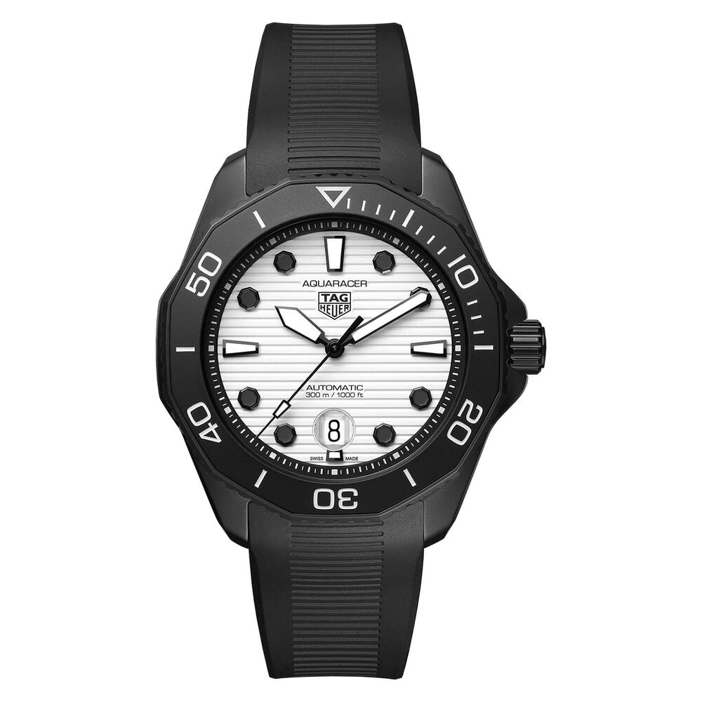 Tag Heuer Aquaracer Driver 43MM White Dial With Black PVD Case Watch image number 0