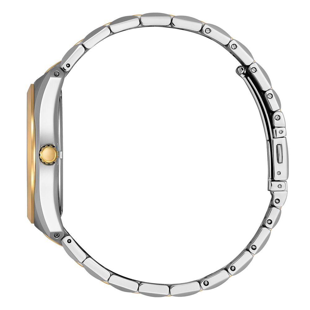 Citizen Eco-Drive White Dial Gold Tone Stainless Steel Bracelet Watch