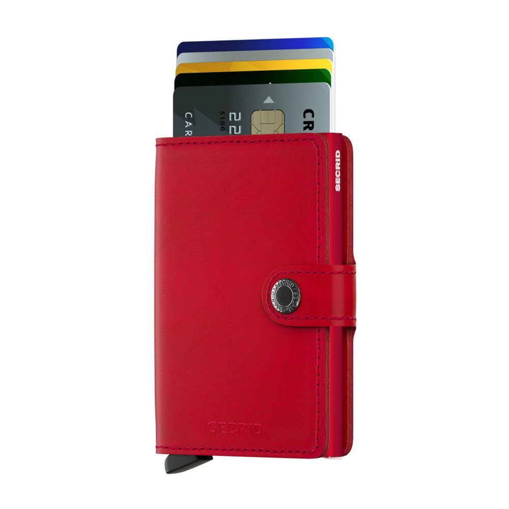 Secrid Red Leather Miniwallet
