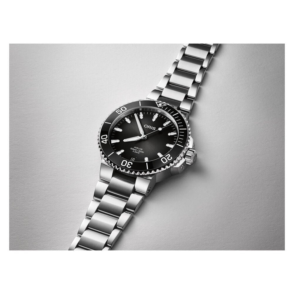 Oris Aquis Calibre 400 41.5mm Anthracite Black Bezel Steel Watch image number 2