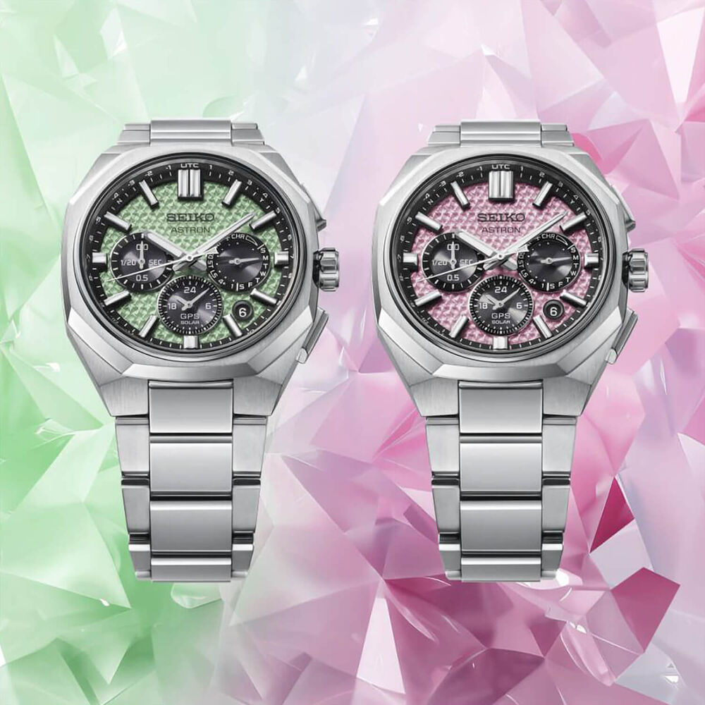 Seiko Astron GPS Solar 2026 Limited Edition Crystal Green Titanium Case & Bracelet Watch