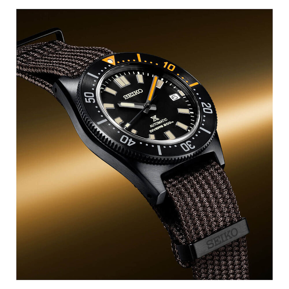 Seiko Prospex Black Series 1965 Limited Edition 40.5mm Black Ceramic Case NATO Strap Watch image number 3