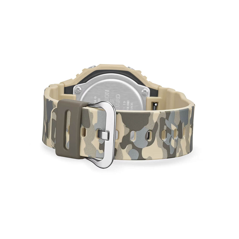 G-SHOCK Classic GA-2100 Series 48.5mm Black Dial Beige & Gray Camouflage Resin Strap Watch