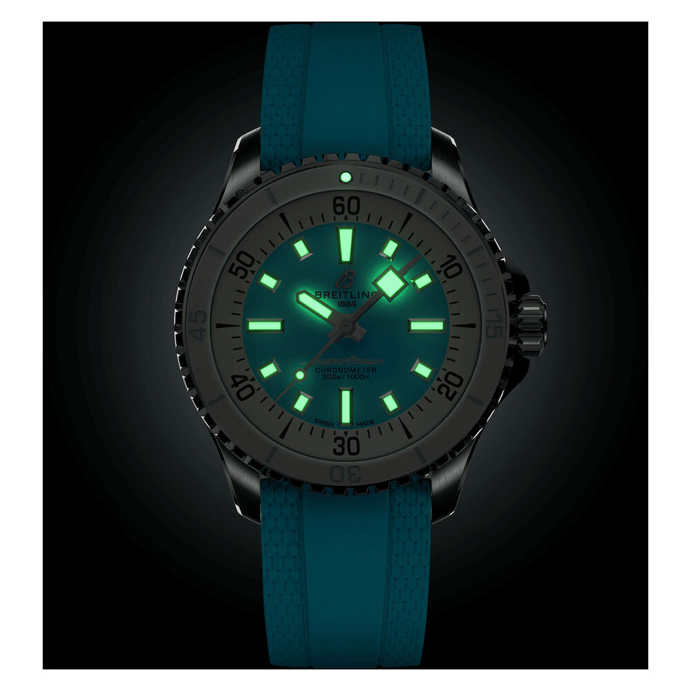 Breitling Superocean Automatic 36 Blue Dial Strap Watch image number 5