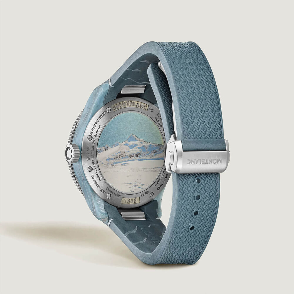Montblanc 1858 Gesosphere 0 Oxygen Mount Vinson Limited Edition 43.5mm Dial Rubber Strap Watch image number 2