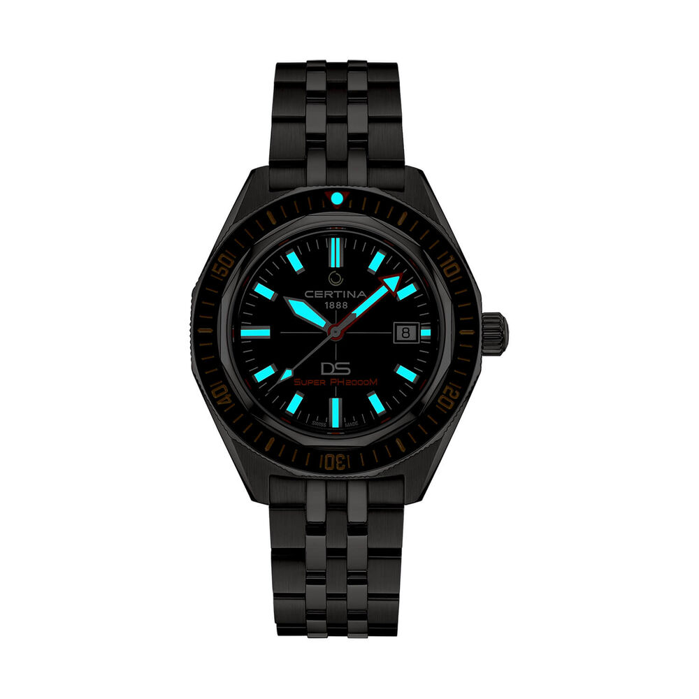 Certina DS Super PH2000M STC 43mm Black Dial Titanium Bracelet Watch