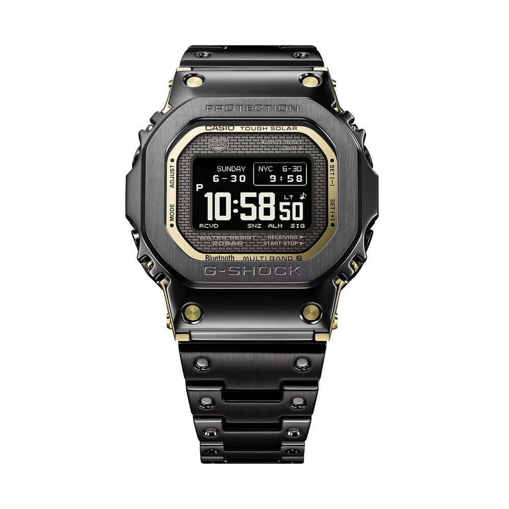 G-SHOCK Full Metal 5000 Series 49.3mm Black Dial & Black Ion Plated Steel Bracelet Watch