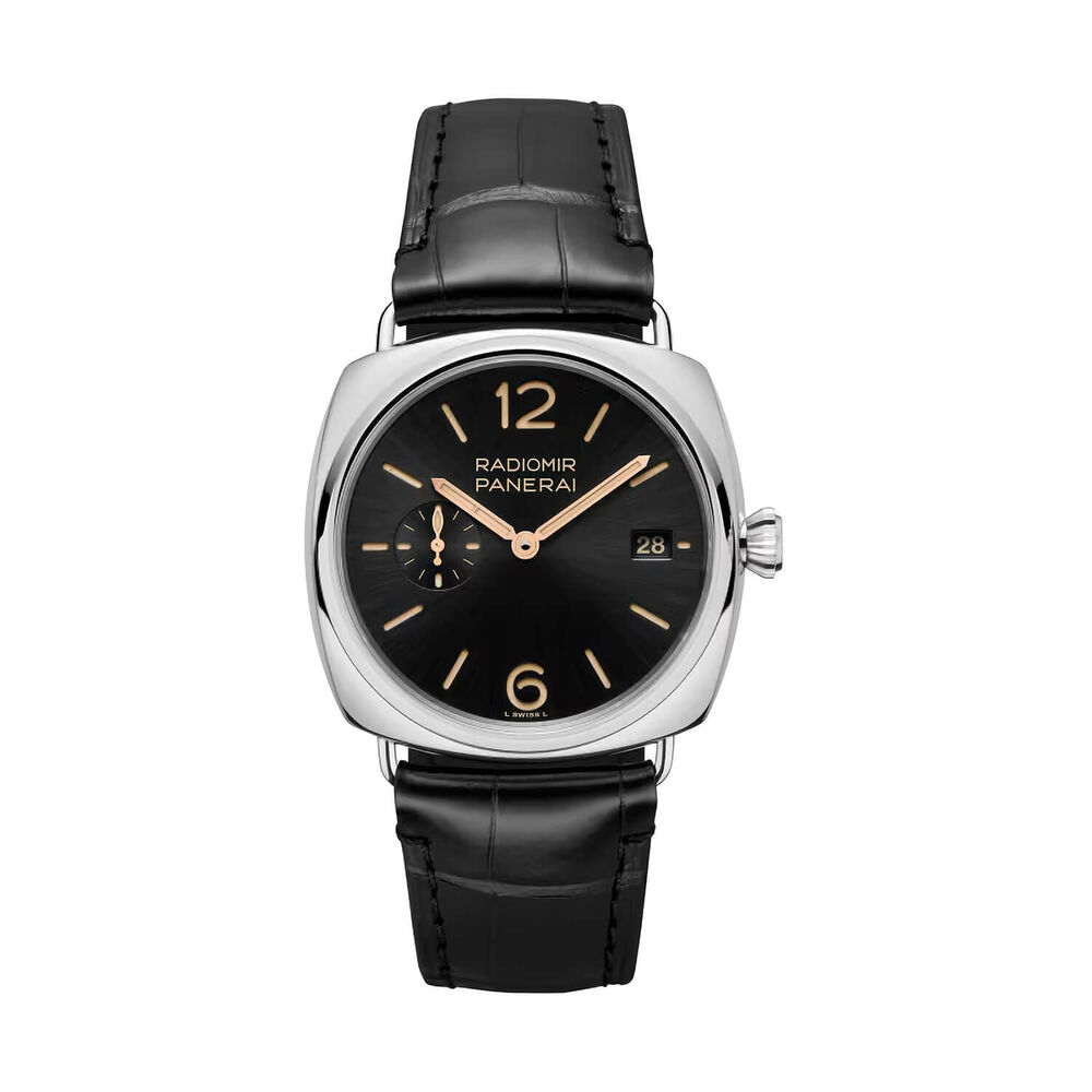 Panerai Radiomir Quaranta 40mm Black Dial Black Leather Strap Watch image number 0