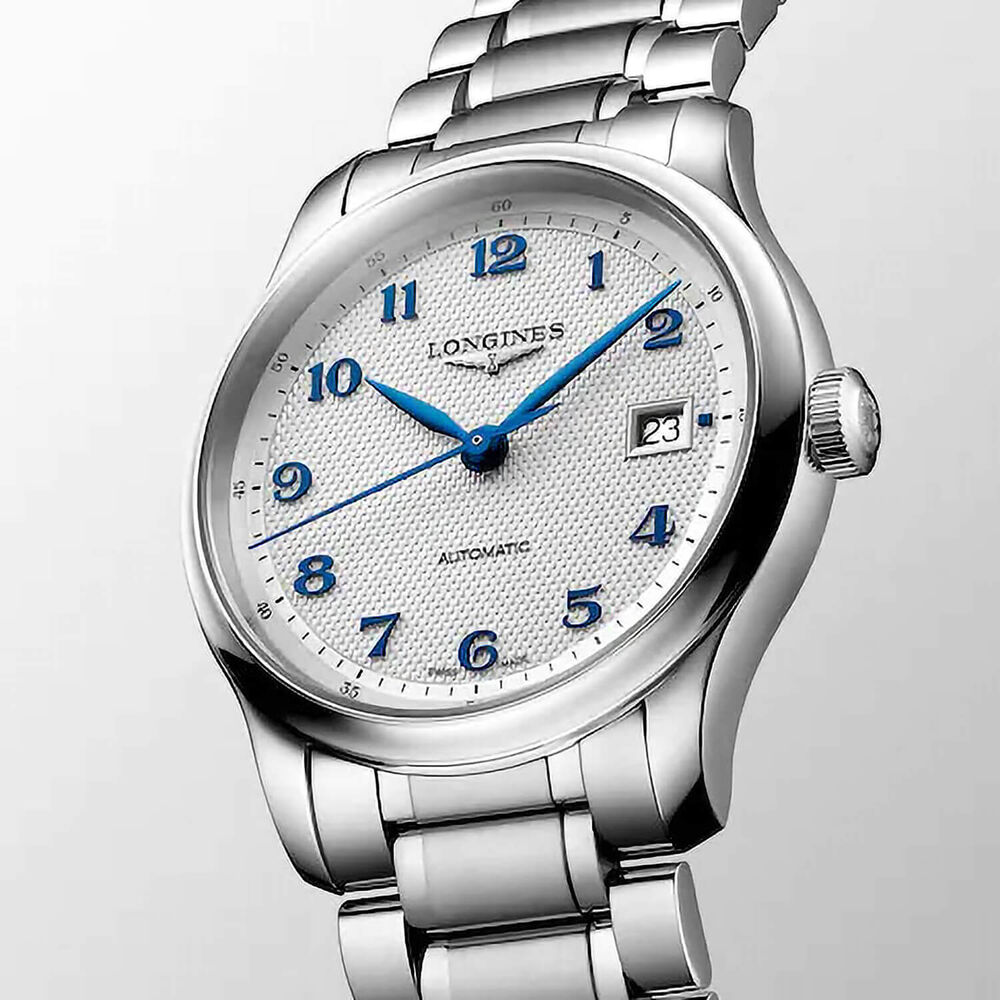 Longines Master Collection 39mm Silver Dial Stainless Steel Bracelet Watch