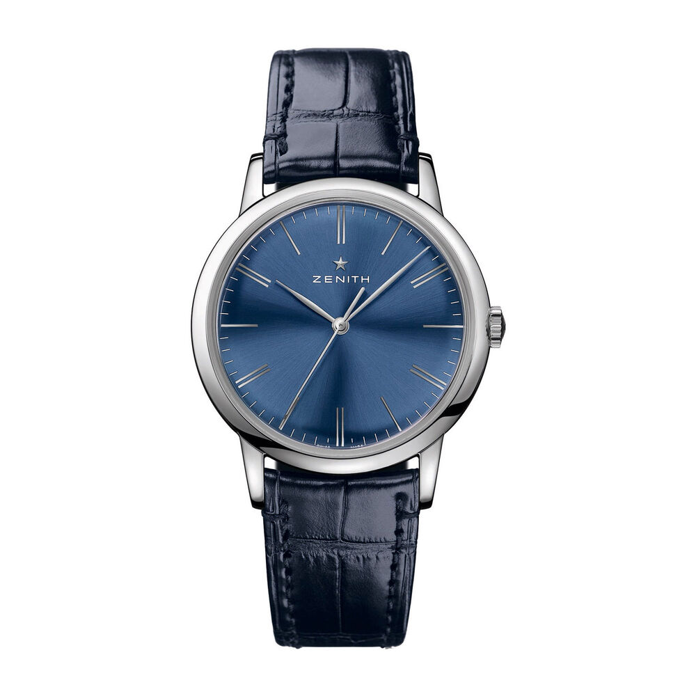Zenith Elite Classic Blue Leather 39mm Men's Watch