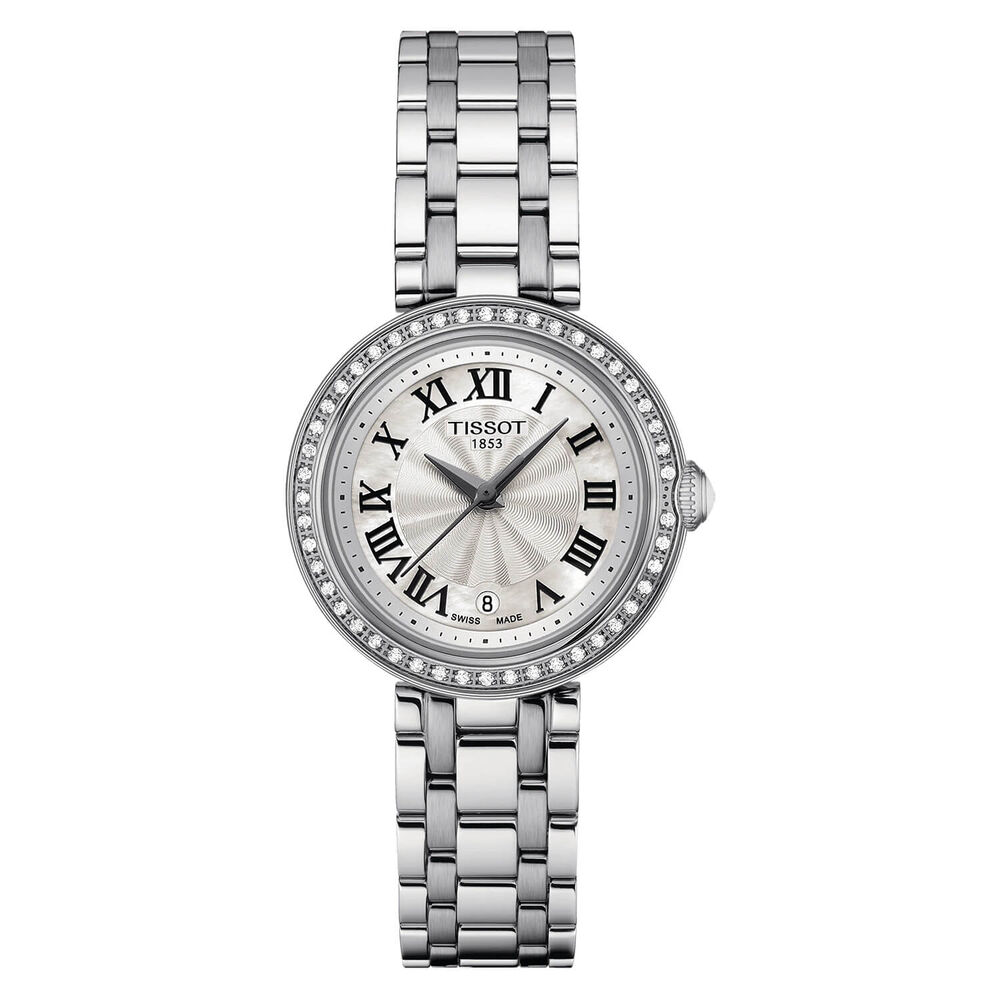 Tissot Bellissima 26mm Silver Dial Diamond Bezel Watch image number 0