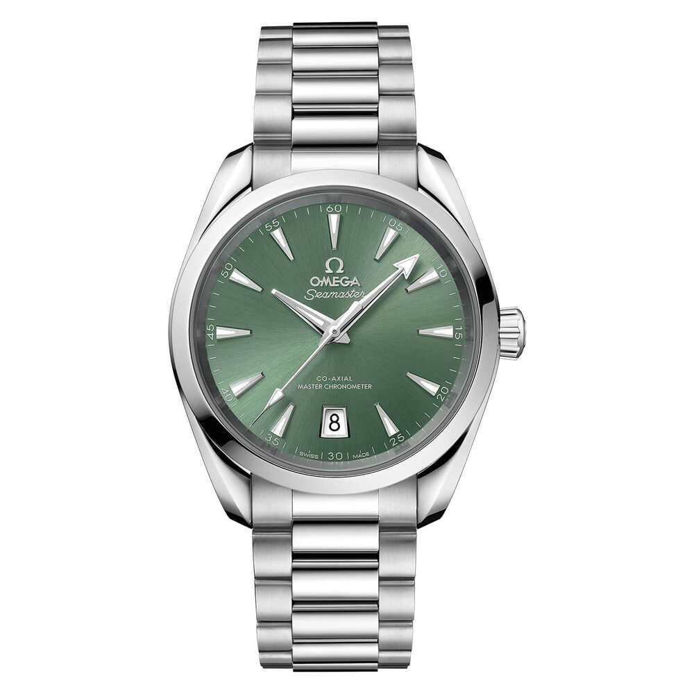 OMEGA Seamaster Aqua Terra 38mm Green Dial Bracelet Watch image number 0