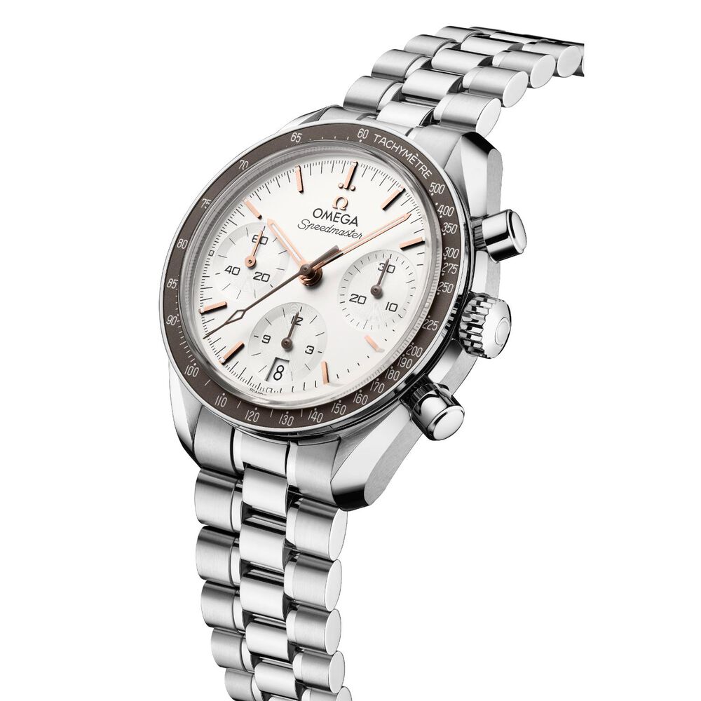 OMEGA Speedmaster 38mm Silver Dial Steel Bracelet Watch