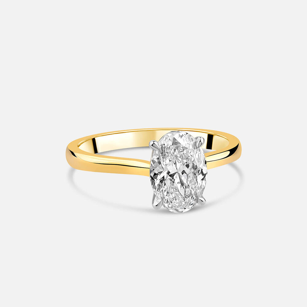 Born NOVA 18ct Yellow Gold 1.50ct Oval Lab Grown Diamond Solitaire Ring