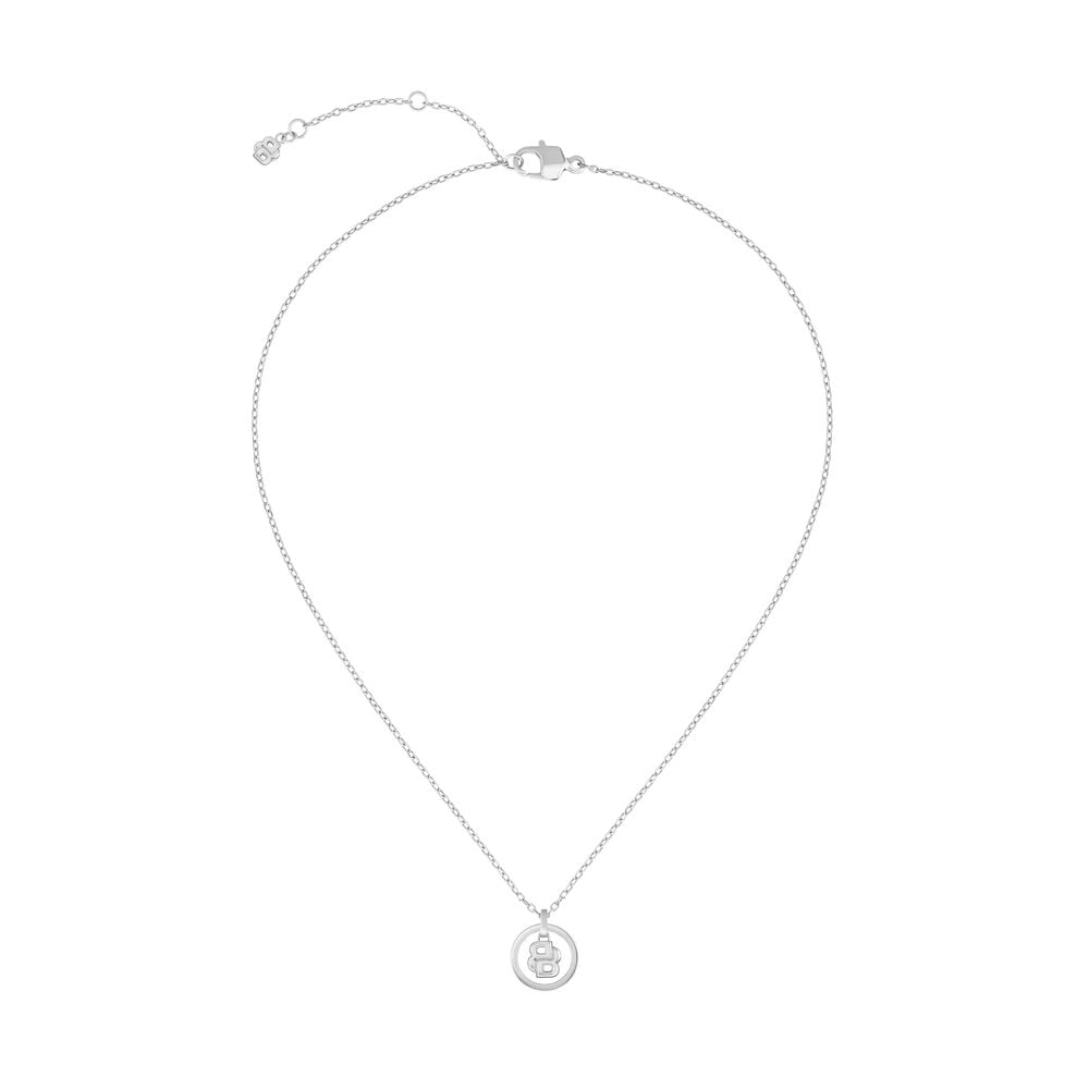 BOSS Double B Divine Silver Tone Stainless Steel Necklace image number 2