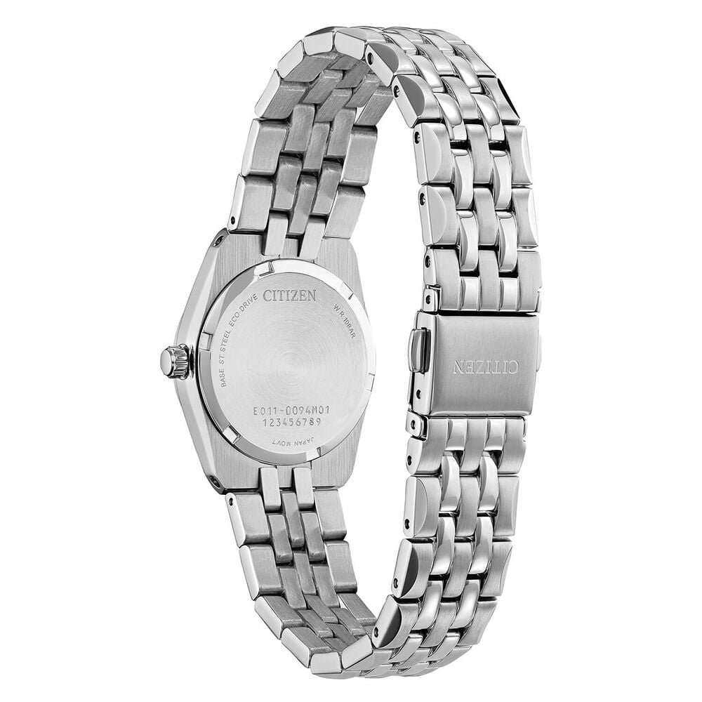 Citizen Eco-Drive Corso 28mm Champagne Dial Diamond Bezel Steel Bracelet Watch image number 1
