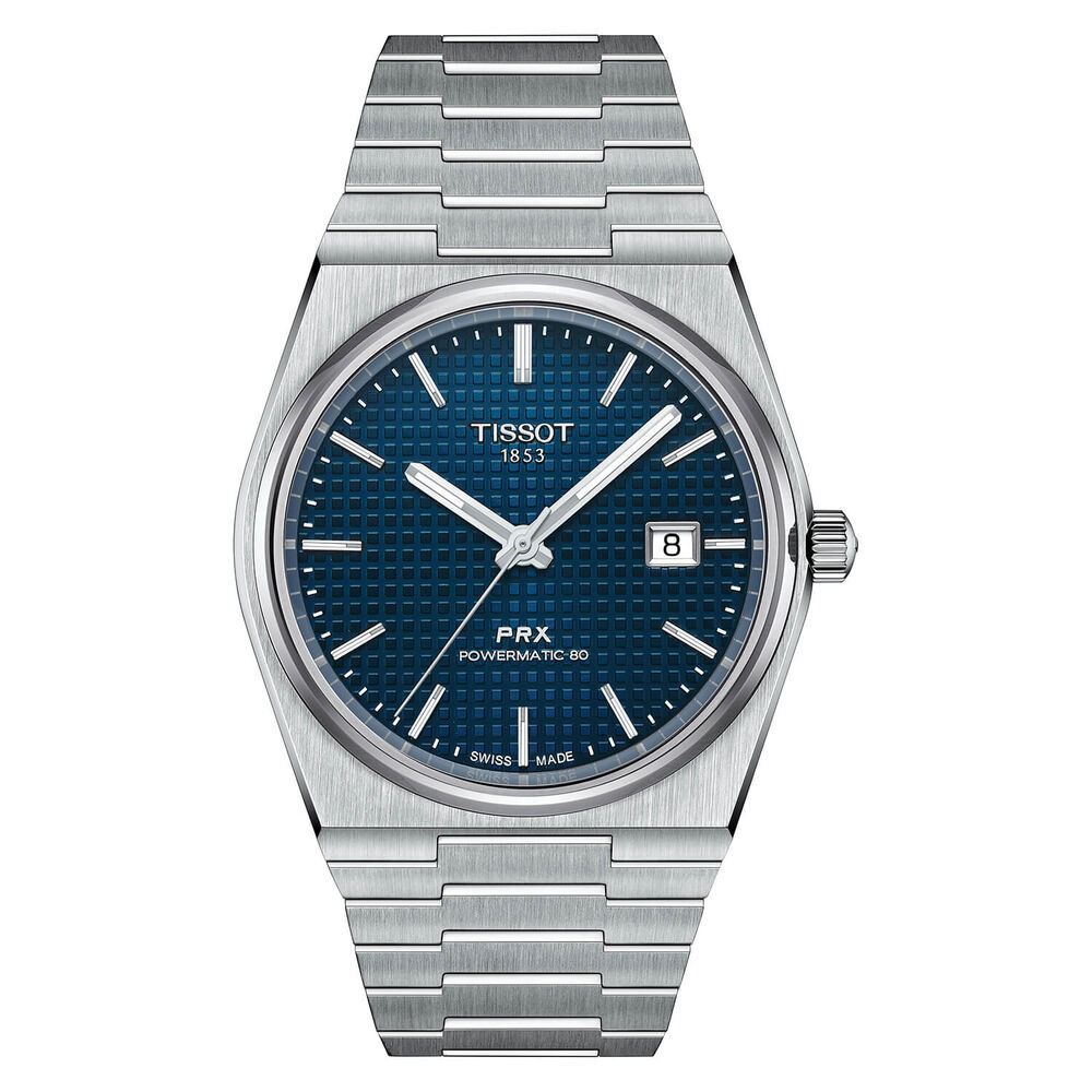 Tissot PRX 40mm Powermatic 80 Blue Dial Steel Case Bracelet Watch image number 0