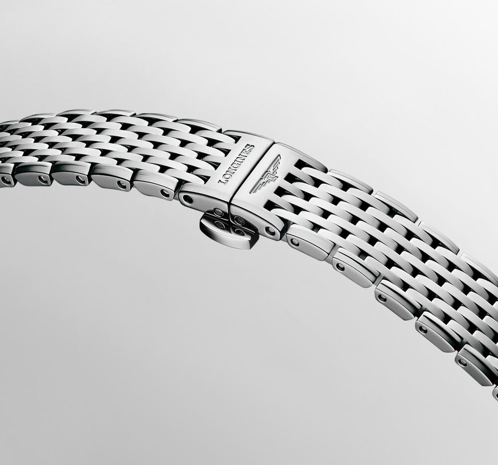 Longines La Grande Classique de Longines 24mm Blue Dial Diamond Dots Steel Bracelet Watch image number 4