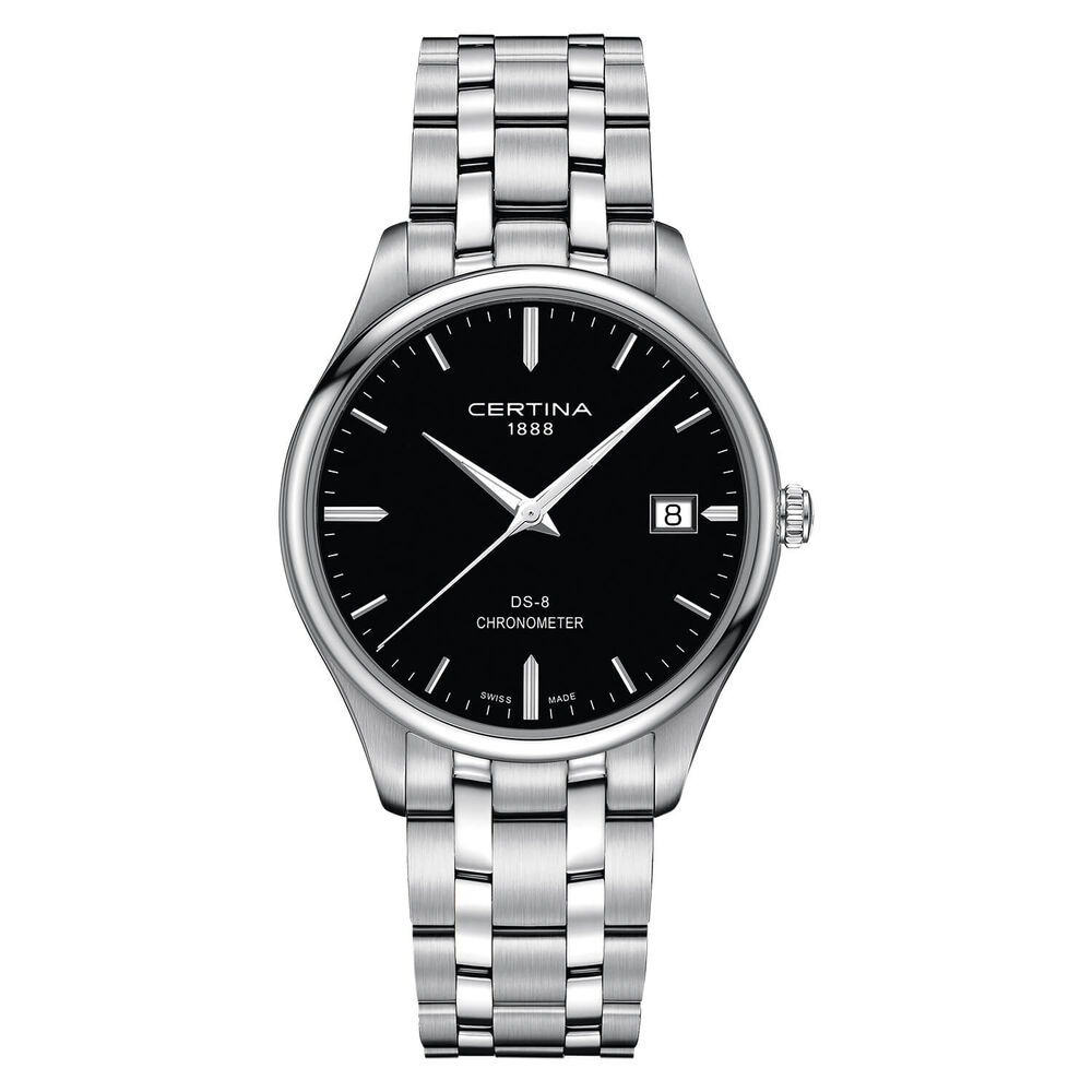 Certina Urban DS-8 Chronometer Black Dial Stainless Steel Quartz Watch image number 0