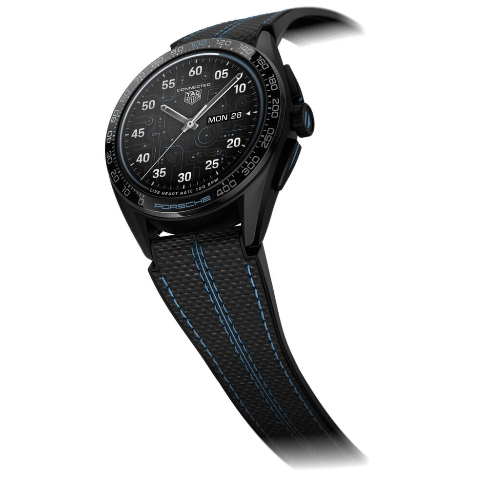 TAG Heuer Connected Calibre E4 Porsche Edition 45mm Black Dial Watch image number 2