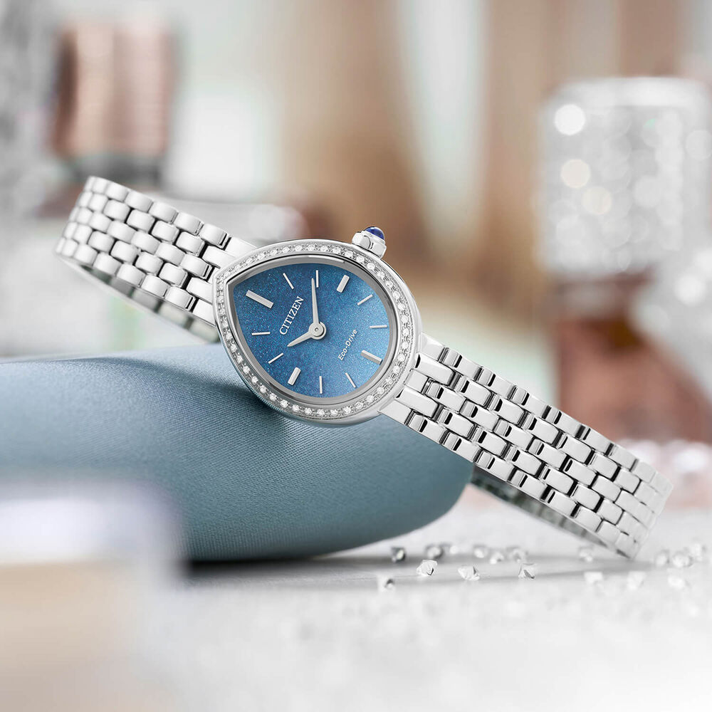 Citizen L Rainell 20mm Blue Dial Steel Bracelet Watch