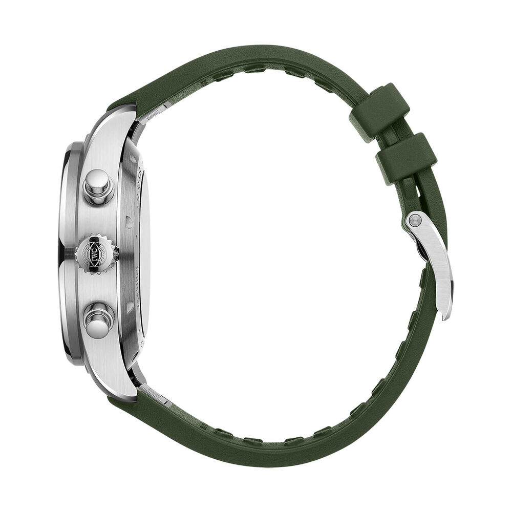 IWC Schaffhausen Pilot's Chronograph 43mm Green Dial Steel Bracelet Watch