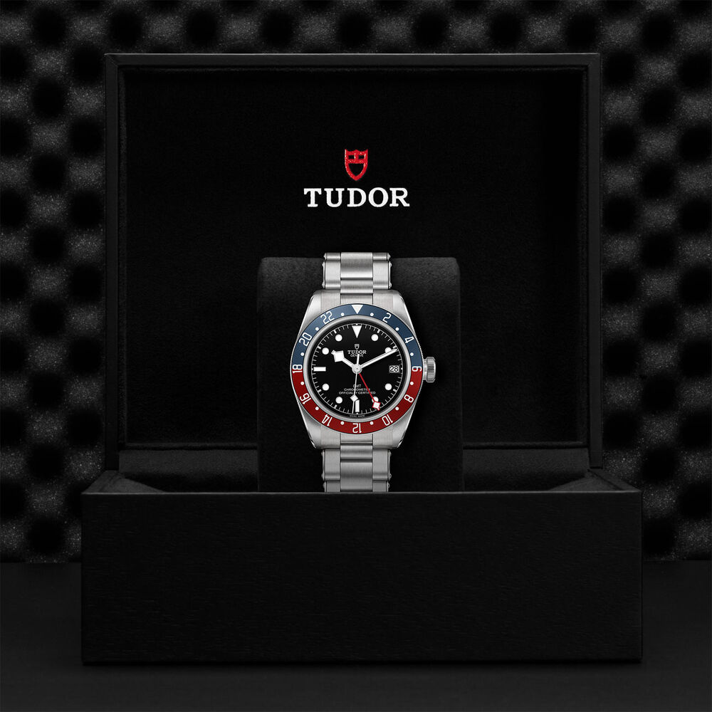 TUDOR Black Bay GMT Black Dial Steel Bracelet Men's Watch image number 4